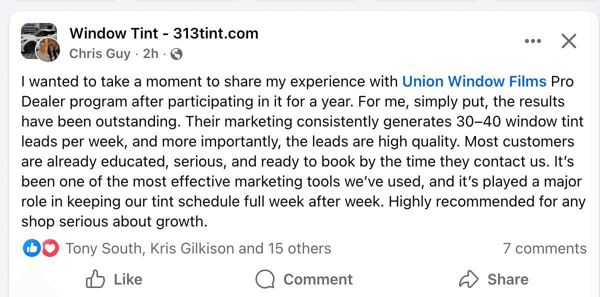 Success - Chris Guy 30 to 40 leads per week Success - Chris Guy 30 to 40 leads per week