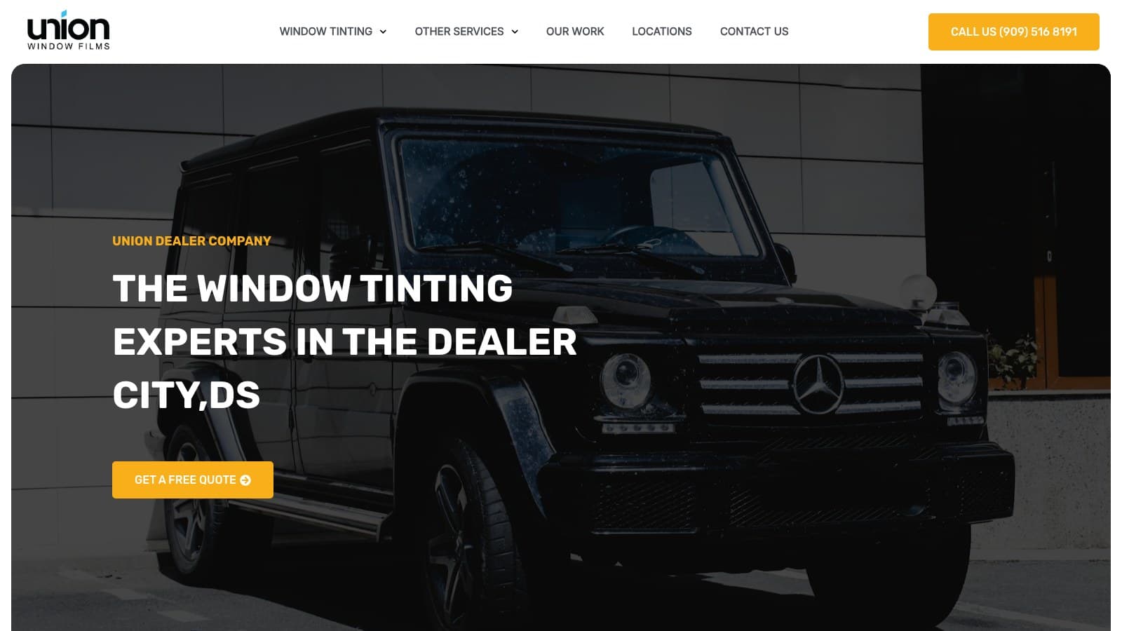 Union dealer website template preview